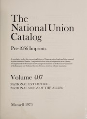 Cover of: The National Union Catalog, pre-1956 imprints | 