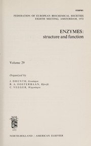 Cover of: Enzymes: structure and function