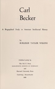 Cover of: Wilkins: Carl Becker - Dev American Hi