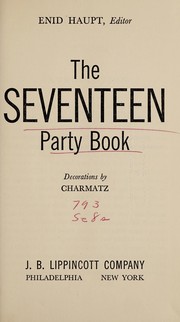 Cover of: The Seventeen party book.