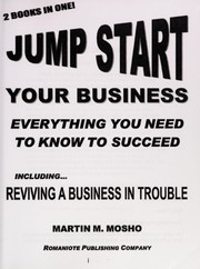 Cover of: Jump start your business by Martin M. Mosho