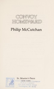 Cover of: Convoy homeward by Philip McCutchan
