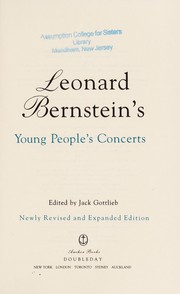Cover of: Leonard Bernstein's young people's concerts by Leonard Bernstein