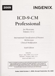 Cover of: ICD-9-CM professional for physicians by Anita C. Hart, Melinda S. Stegman, Beth Ford