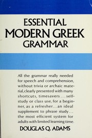 Cover of: Essential modern Greek grammar