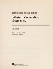 Cover of: Western civilization from 1500