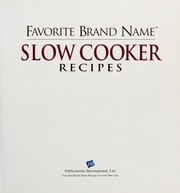 Cover of: Slow Cooking With Jacket by 