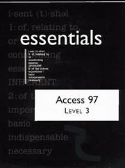 Cover of: Access 97 essentials level III