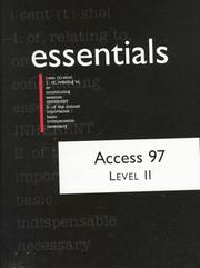 Cover of: Access 97 essentials level II