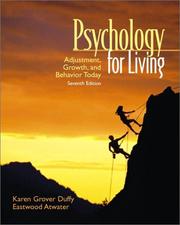 Cover of: Psychology for living by Karen Grover Duffy, Eastwood Atwater, Karen Grover Duffy