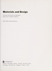 Cover of: Materials and design: the art and science of material selection in product design