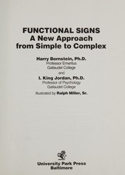 Cover of: Functional signs: a new approach from simple to complex