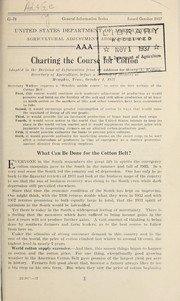 Cover of: Charting the course for cotton | Henry A. Wallace