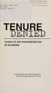 Cover of: Tenure Denied: Cases of Sex Discrimination in Academia