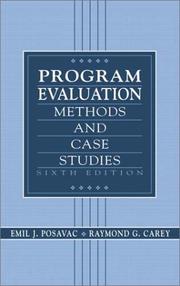 Cover of: Program Evaluation | Emil J. Posavac