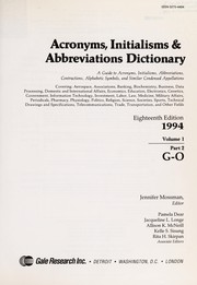 Cover of: Acronyms Initialisms & Abbreviations Dictionary