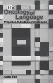 Cover of The Ontology of Language
