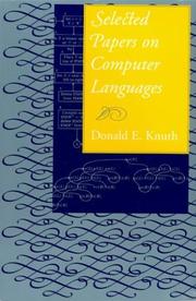 Cover of: Selected Papers on Computer Languages (Center for the Study of Language and Information - Lecture Notes) by Donald Knuth