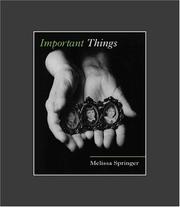 Cover of: Important things