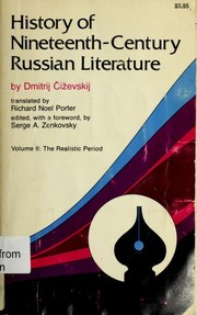 Cover of: History of Nineteenth-Century Russian Literature: Volume II | Dmitrij Cizevskij