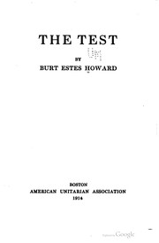 Cover of: The test