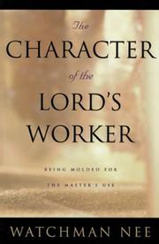 Cover of: The Character of the Lord's Worker