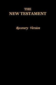 Cover of: The New Testament by Witness Lee