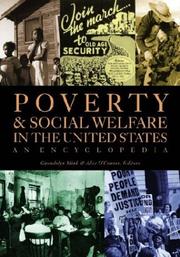 Cover of: Poverty in the United States by Gwendolyn Mink, Alice O'Connor