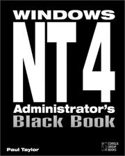 Cover of: Windows NT 4 administrator's black book by Paul Taylor