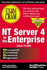 Cover of: NT Server 4 in the enterprise by Ed Tittel