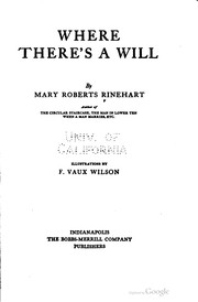 Cover of: Where there's a will ...