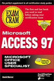 Cover of: MOUS Access 97 Exam Cram