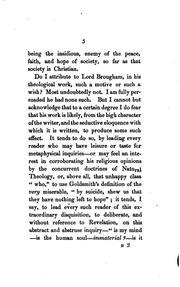 Cover of: Additional observations on the Discourse of natural theology by Henry, lord Brougham