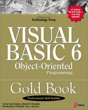 Cover of: Visual Basic 6 object-oriented programming gold book