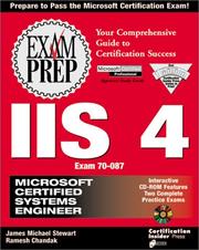 Cover of: Microsoft certified systems engineer IIS 4 exam prep: exam #70-087