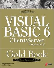 Visual Basic 6 Client/Server programming gold book by MacDonald, Michael