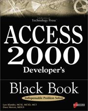 Cover of: Access 2000 Developer's Black Book (Black Book (Coriolis Group Books Paperback))