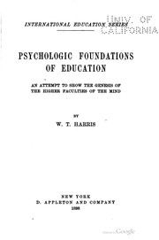 Cover of: Psychologic foundations of education by William Torrey Harris