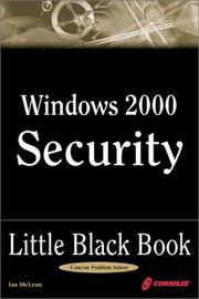 Cover of: Windows 2000 Security Little Black Book: The Hands-On Reference Guide for Establishing a Secure Windows 2000 Network