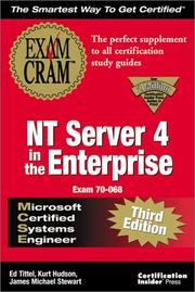 Cover of: NT Server 4 in the enterprise by Ed Tittel