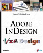 Cover of: Adobe InDesign f/x and Design by Elaine Betts
