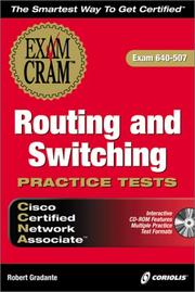 Cover of: CCNA Routing and Switching Practice Tests Exam Cram | Robert Gradante