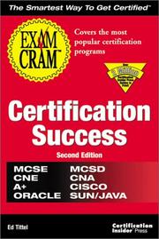 Cover of: Certification Success Exam Cram, Second Edition: by Ed Tittel