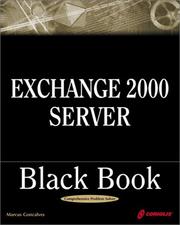 Cover of: Exchange 2000 Server Black Book by Marcus Goncalves