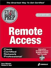 Cover of: CCNP Remote Access Exam Prep (Exam: 640-505) by Barry Meinster, Richard Deal