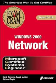 Cover of: MCSE Windows 2000 Network Exam Cram (Exam: 70-216)