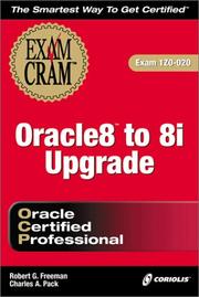 Cover of: Oracle 8 to 8i Upgrade Exam Cram (Exam: 1Z0-020)