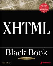 Cover of: XHTML Black Book: A Complete Guide to Mastering XHTML