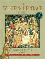 Cover of: The Western Heritage, Volume I by Donald M. Kagan, Steven Ozment, Frank M. Turner, A. Daniel Frankforter, Donald Kagan