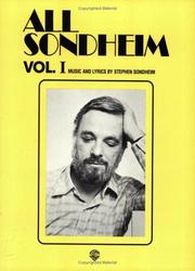 Cover of: All Sondheim, Volume 1